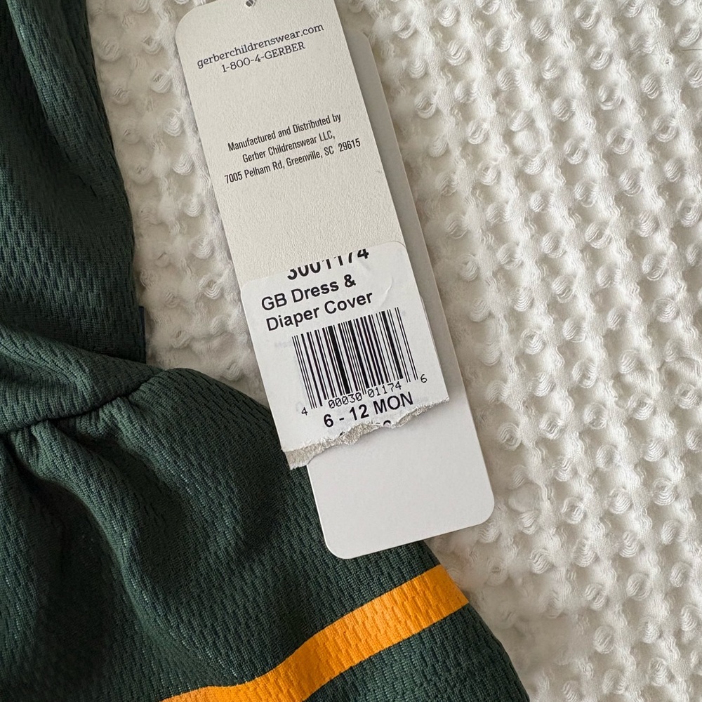 Green Bay Packers Baby Dress - Picture 5 of 7